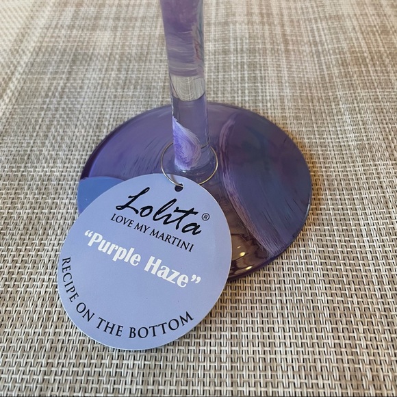 RARE Lolita Purple Haze Martini Glass - Picture 3 of 6